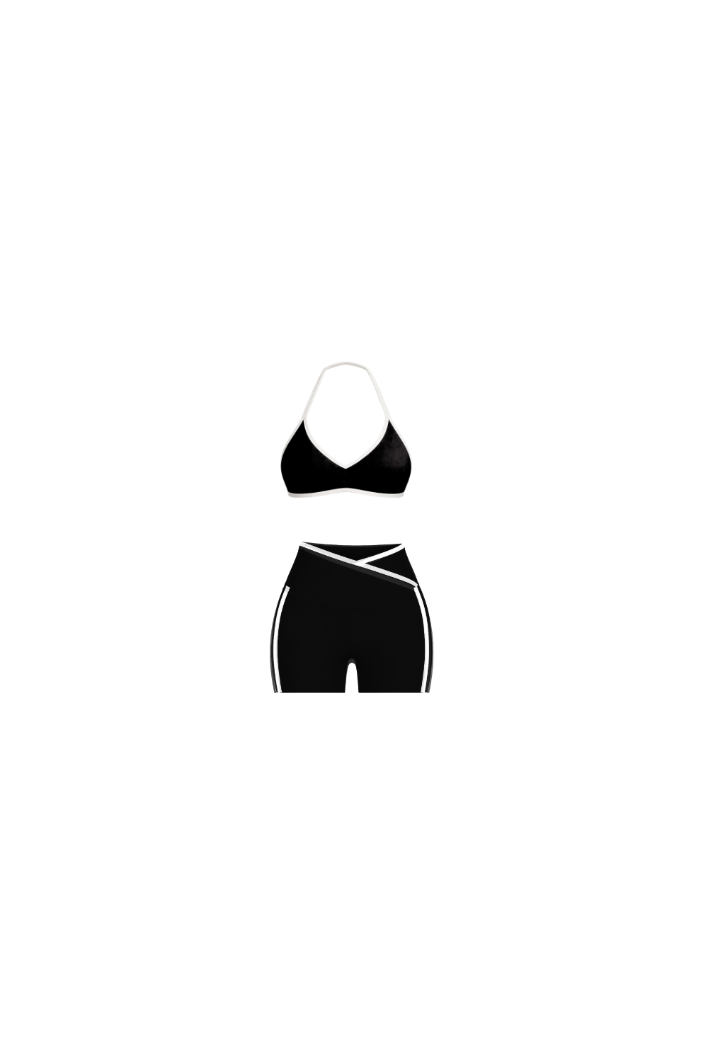 FORM LITE BLACK SHORT SET