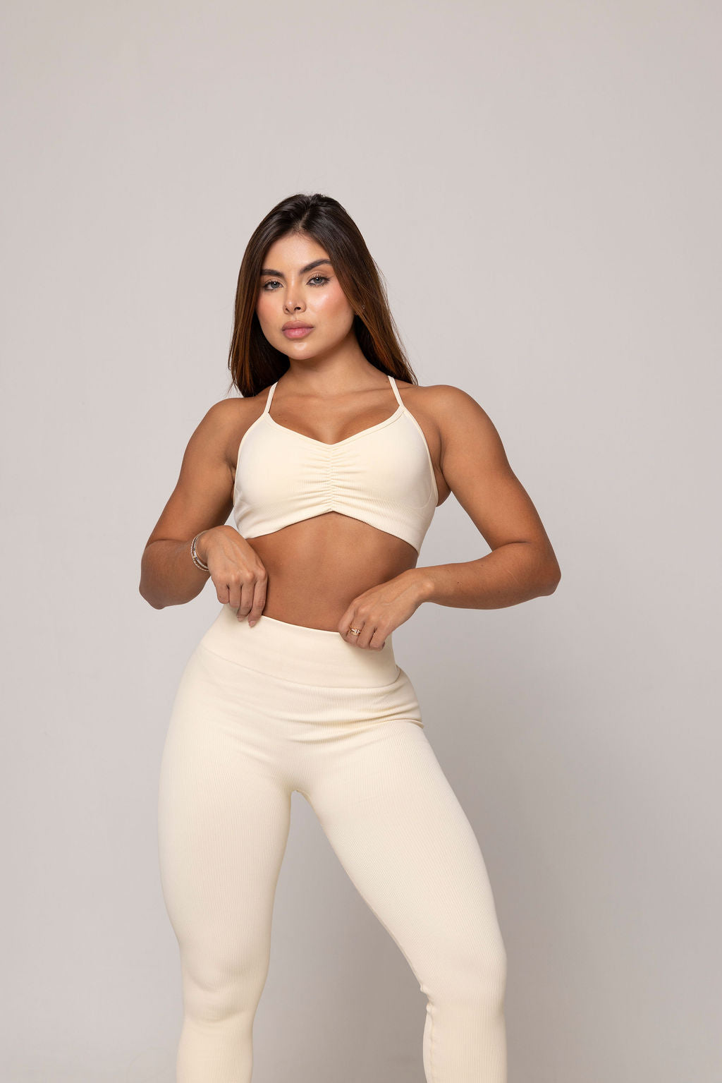 RUCHING SEAMLESS TOP