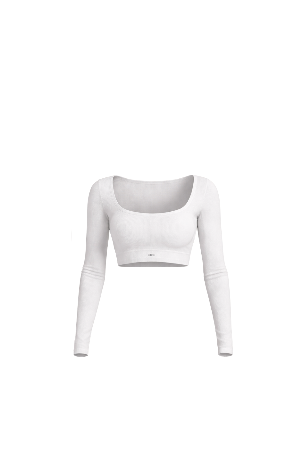 RIB WIDE LONG SEAMLESS TOP BLANCO