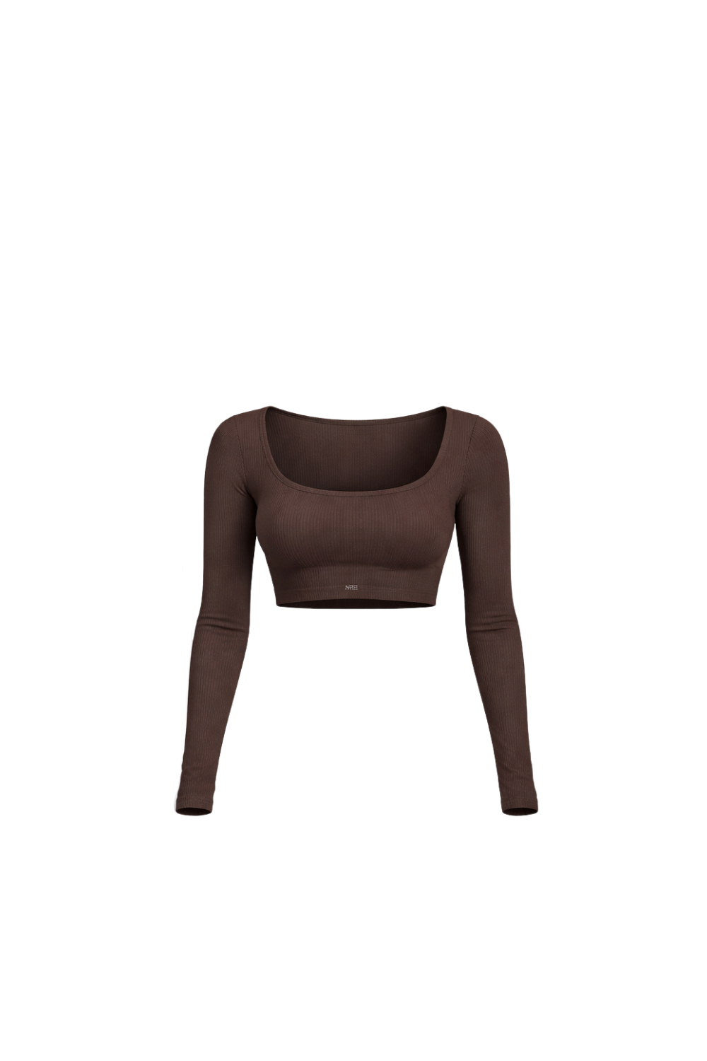 RIB WIDE LONG SEAMLESS TOP CAFE