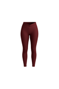RUCHED LEGGINS BURGUNDY