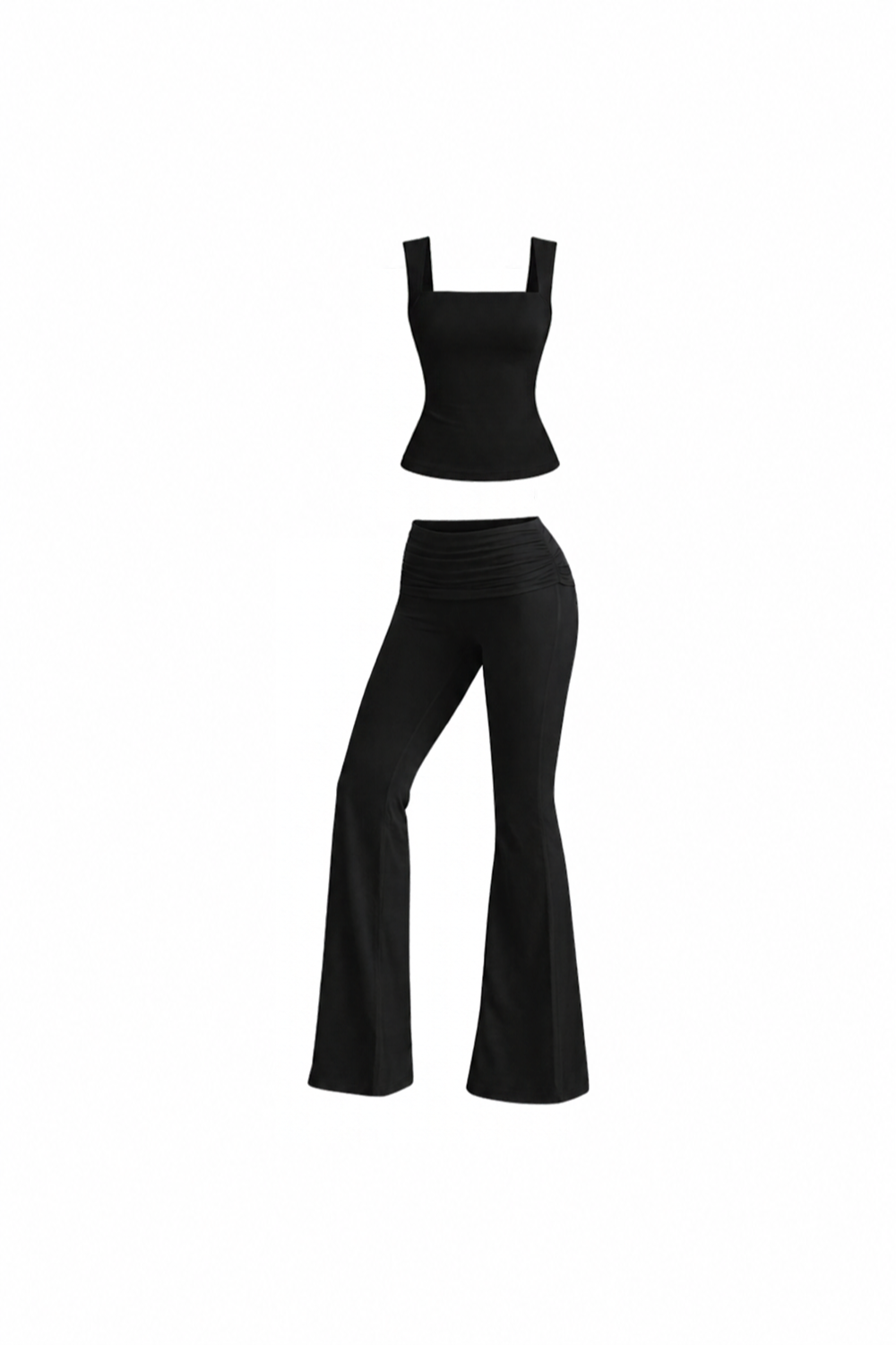SOFT PANT - TOP BLACK SET