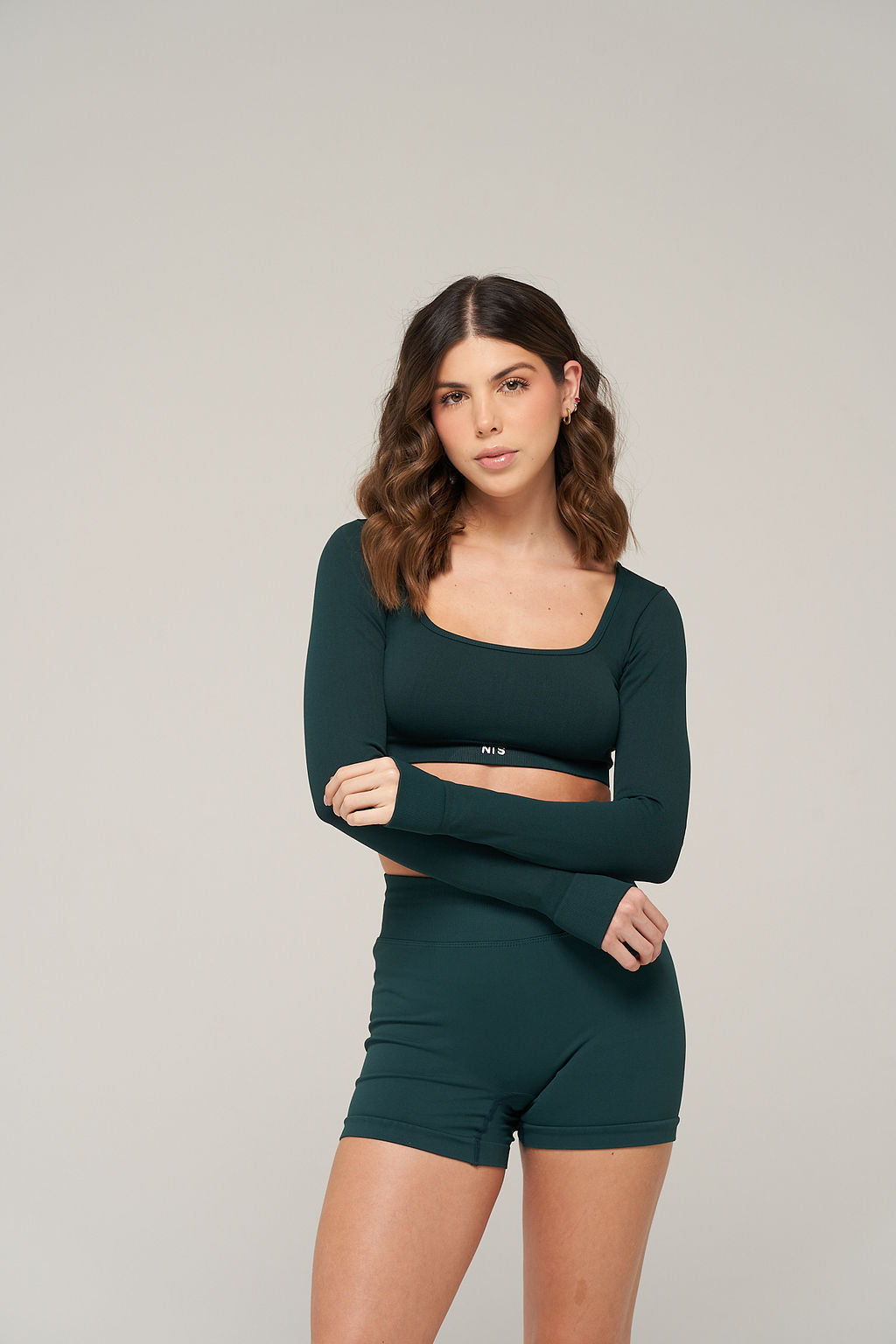 RIB WIDE LONG SEAMLESS TOP