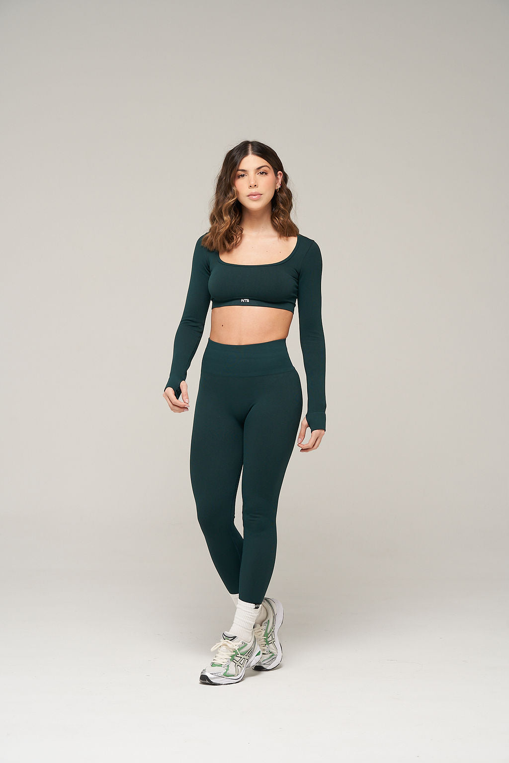 RIB WIDE SEAMLESS LEGGINS PUSH UP