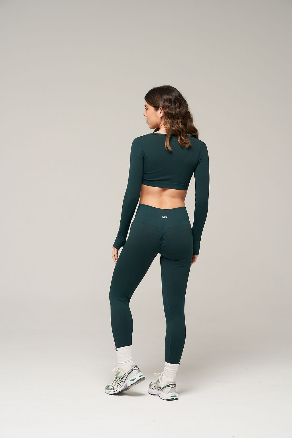 RIB WIDE SEAMLESS LEGGINS PUSH UP