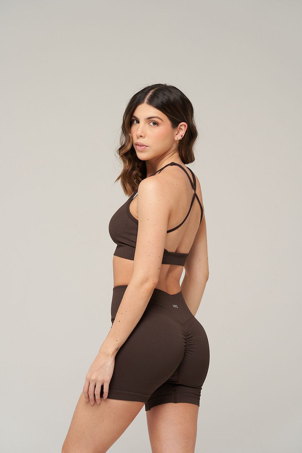 RIB WIDE SEAMLESS SHORT PUSH UP