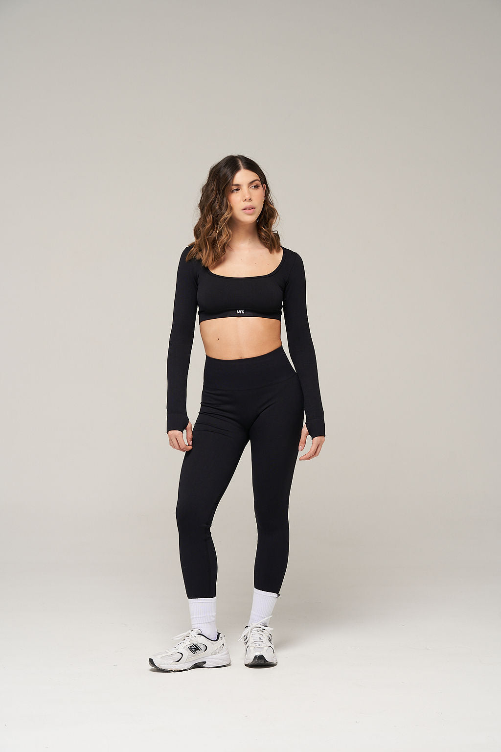 RIB WIDE SEAMLESS LEGGINS PUSH UP