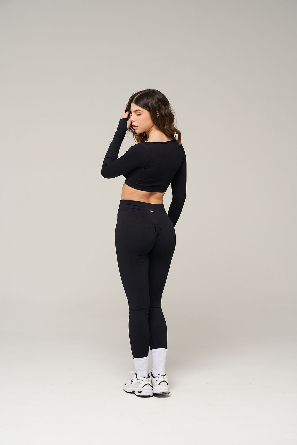 RIB WIDE SEAMLESS LEGGINS PUSH UP