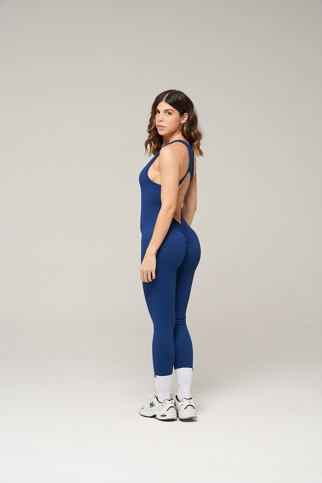 RIBBED SEAMLESS JUMPSUIT PUSH UP