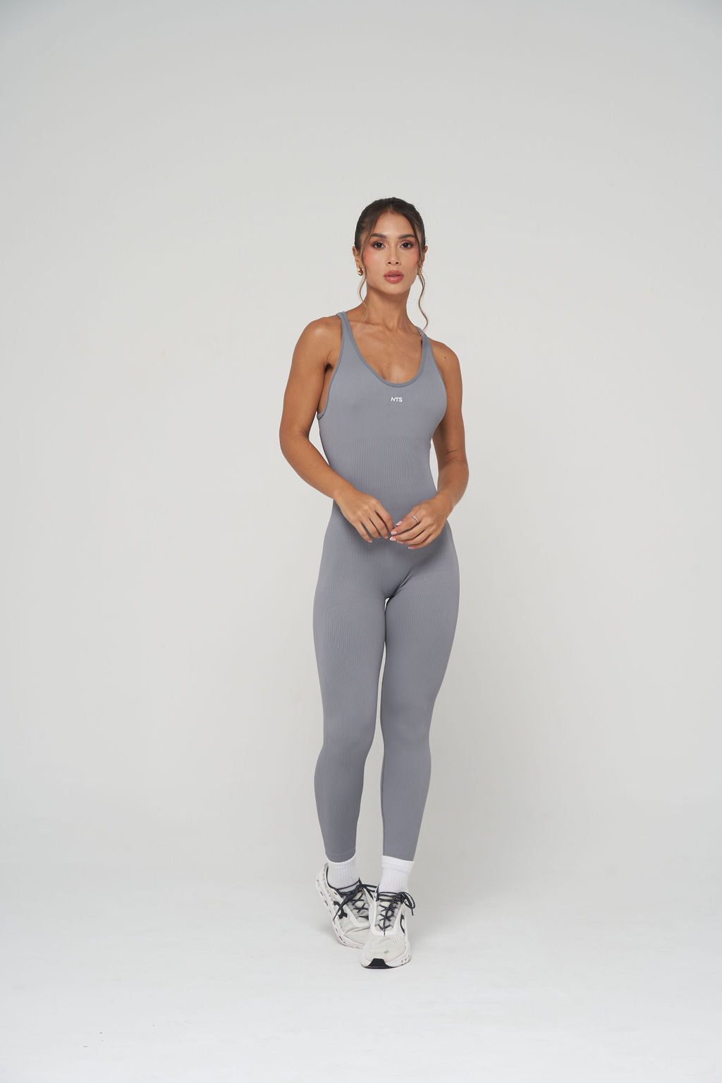 RIBBED SEAMLESS JUMPSUIT PUSH UP