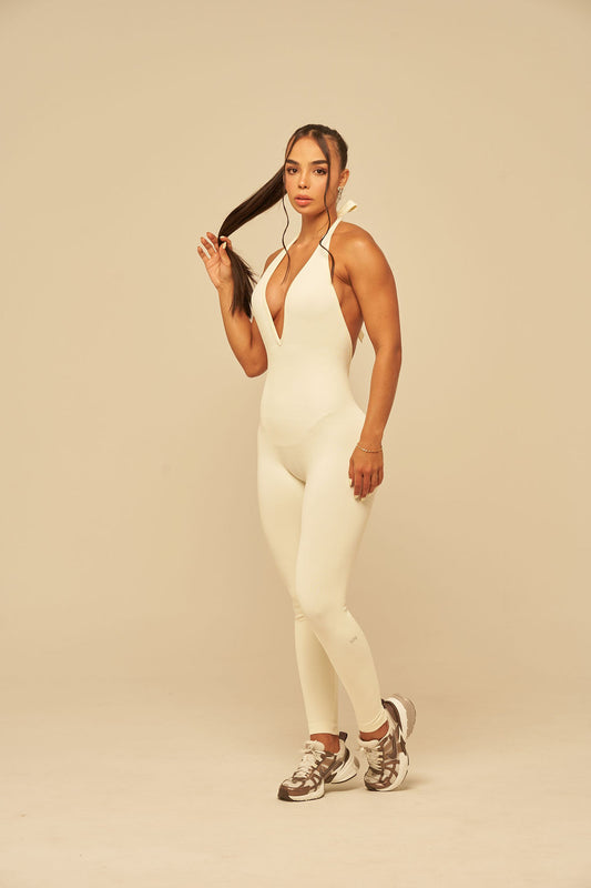 NECKLINE SEAMLESS JUMPSUIT PUSH UP