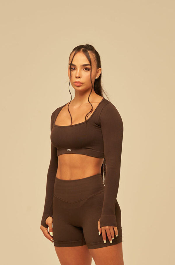 RIB WIDE SEAMLESS SHORT PUSH UP