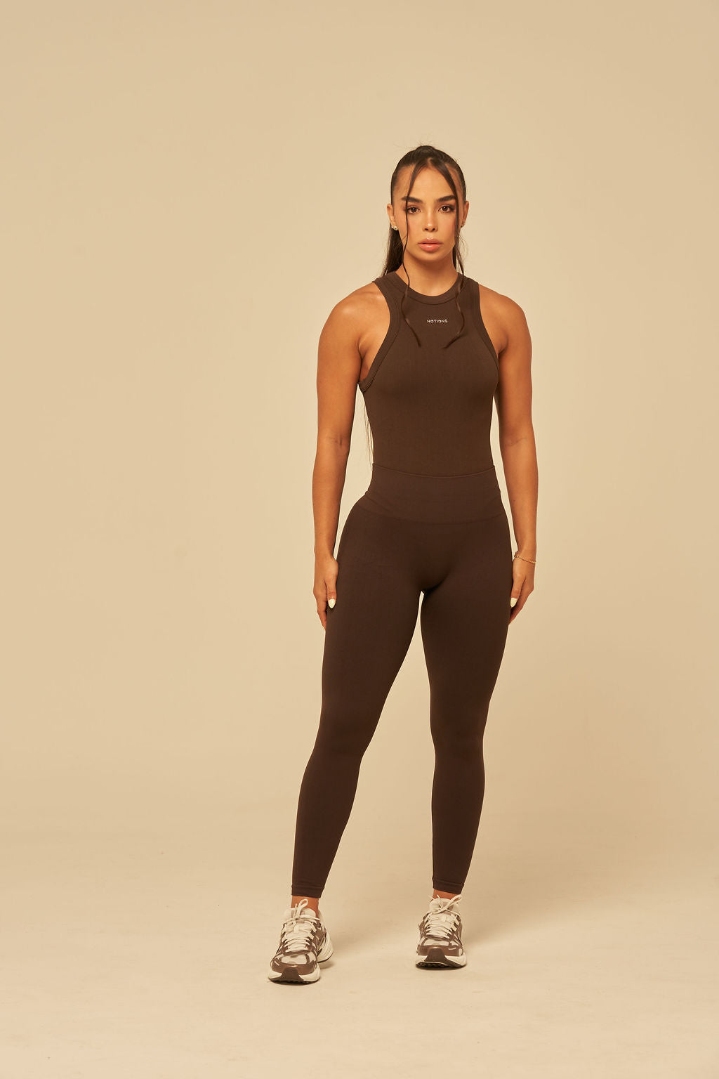 RIB WIDE SEAMLESS LEGGINS PUSH UP